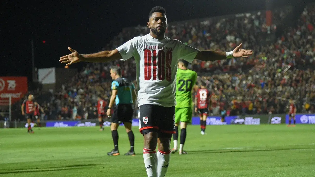 Miguel Borja en River Plate | X:MiguelABorja9