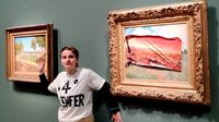 Francia absuelve a activista ecologista por pegar un cartel en un cuadro de Monet