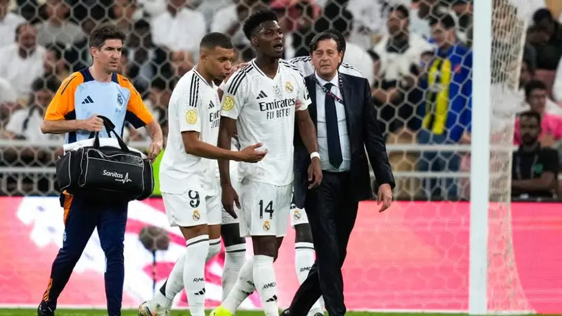 Real Madrid sufre sensible baja de última hora previo a juego ante Las Palmas