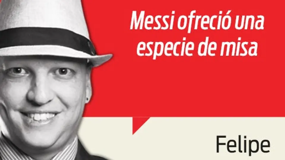 Messi ofreció una especie de misa