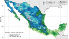 Frente frío 25: Estados con bajas temperaturas, lluvias y caída de nieve en los próximos días