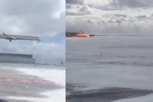 VIDEO: Captan accidente del avión de Delta en Aeropuerto de Canadá