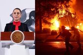 Claudia Sheinbaum brindará apoyo a los mexicanos afectados por los incendios en Los Ángeles