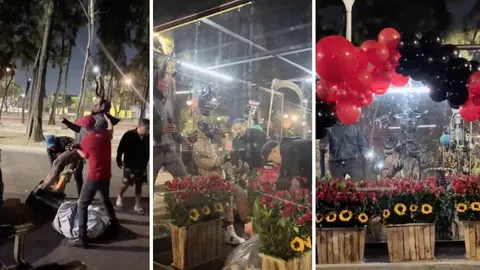 VIDEO: Instalan altar satánico en pleno Canal de Churubusco; provoca revuelo en redes