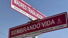 Sheinbaum reacciona a la colonia Cuarta Transformación y sus calles con frases de AMLO