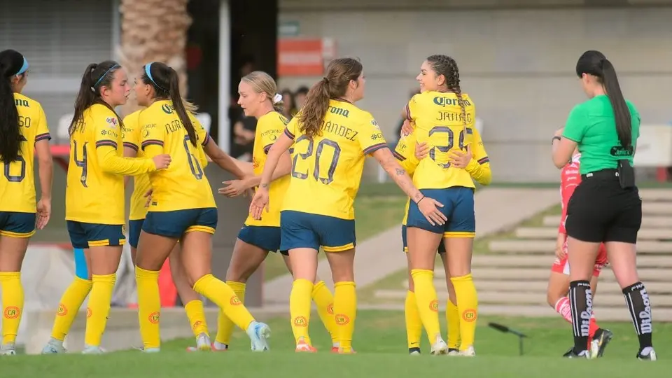 ¡Goleada y liderato! América venció 'con manita' a Necaxa en la Jornada 3 de la Liga MX Femenil
