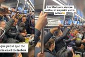VIDEO: Usuarios del Metrobús comparten uvas para celebrar Año Nuevo en pleno viaje