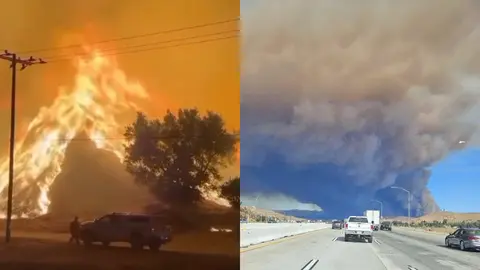 Nuevo incendio pega a Los Ángeles; desalojarían a más de 50 mil personas