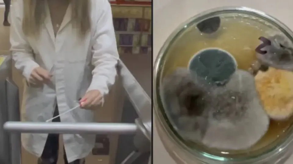VIDEO: Usuaria de TikTok muestra los microbios en el Metro de la CDMX
