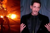 Adrien Brody recibe premio entre lágrimas por los mortales incendios en Los Ángeles
