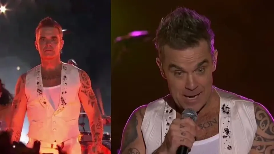El incidente de Robbie Williams en la presentación de Año Nuevo en Australia