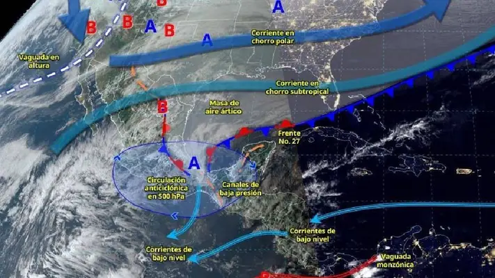 Clima en México para este 18 de febrero de 2025: Frente frío 28 provocará lluvias y vientos