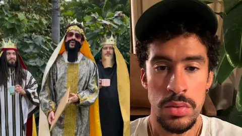 Bad Bunny presenta su nuevo álbum disfrazado como Rey Mago