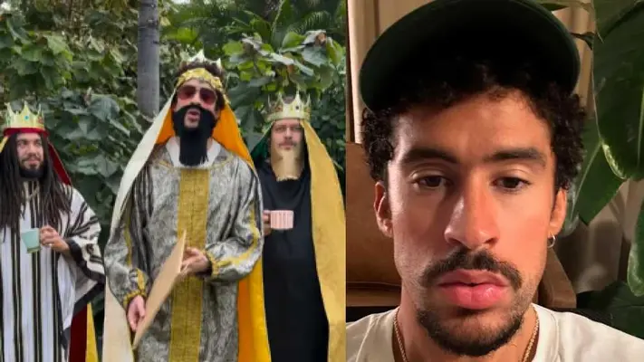 Bad Bunny presenta su nuevo álbum disfrazado como Rey Mago