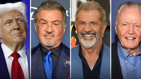 Donald Trump nombra a Mel Gibson, Jon Voight y Sylvester Stallone sus enviados especiales para restaurar Hollywood