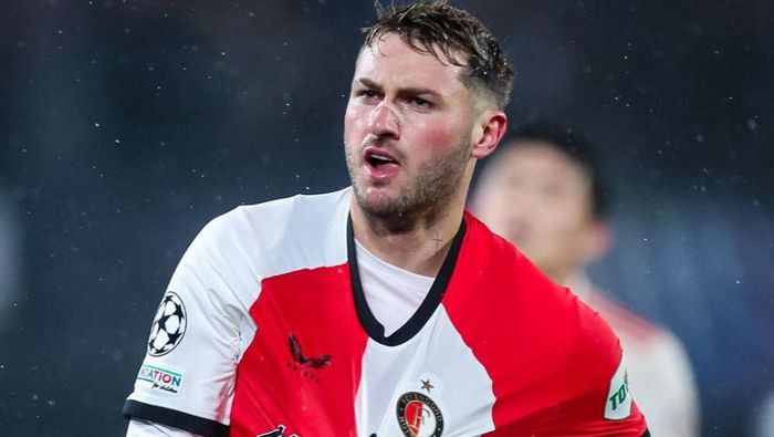 Giménez celebra un gol con Feyenoord | IG @sant.gimenez