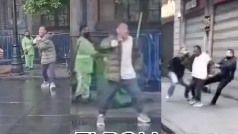 VIDEO: Hombre amenaza con cortarse el cuello, lo salvan y agradece ayuda