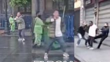 VIDEO: Hombre amenaza con cortarse el cuello, lo salvan y agradece ayuda
