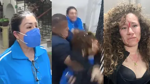 VIDEO: La saxofonista María Elena Ríos golpea, junto con su hermana, a una mujer; afirma que se defendió