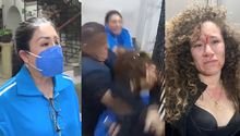 VIDEO: La saxofonista María Elena Ríos golpea, junto con su hermana, a una mujer; afirma que se defendió