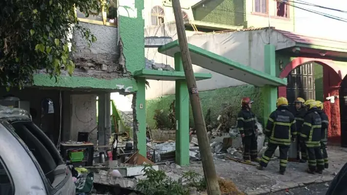 Filtran video del momento de la explosión en casa de Nezahualcóyotl