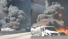 Caos en la autopista México-Querétaro tras la explosión de una pipa este viernes