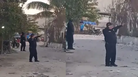 VIDEO: Policías de Yucatán detienen a ladrones con una resortera