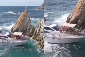 Yate chocó y se hundió en La Quebrada de Acapulco; rescatan a más de 20 turistas