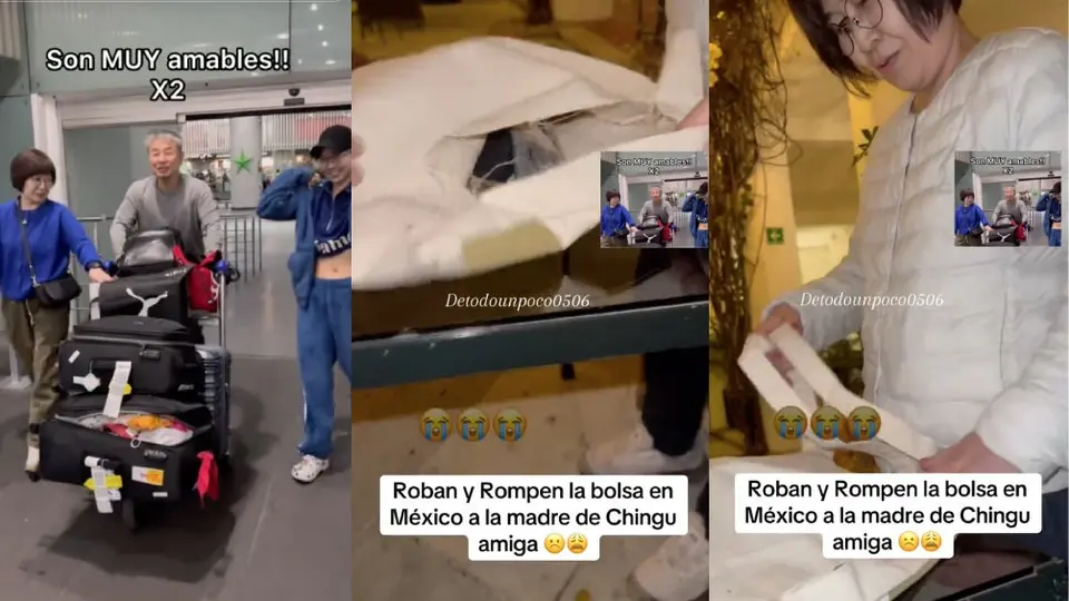 Chingu Amiga muestra el robo que sufrió su mamá tras llegar a México