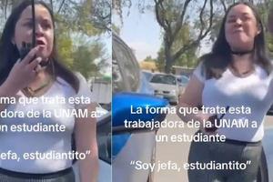 Lady UNAM: Trabajadora amenaza y humilla a estudiante: “Recuerda que eres hombre”