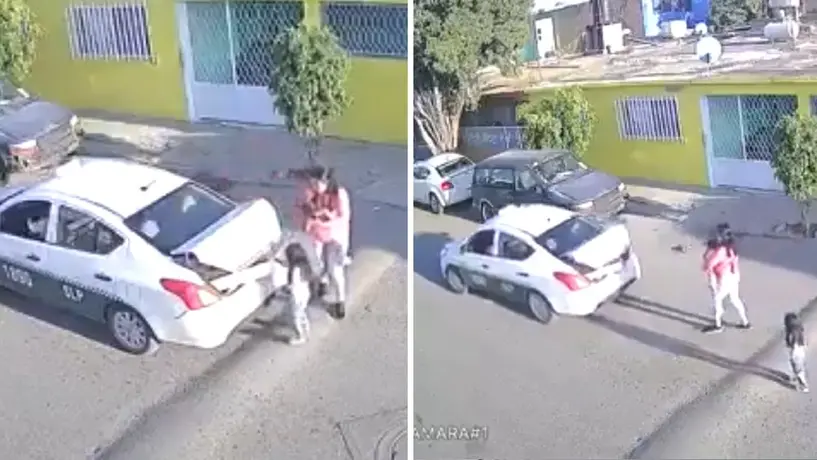 VIDEO: Taxista roba regalos navideños a una familia; su gremio lo busca y entrega