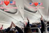 Pasajeros en un avión celebran a Donald Trump cantando 'YMCA'