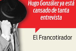 Hugo González ya se subió a su tabique...