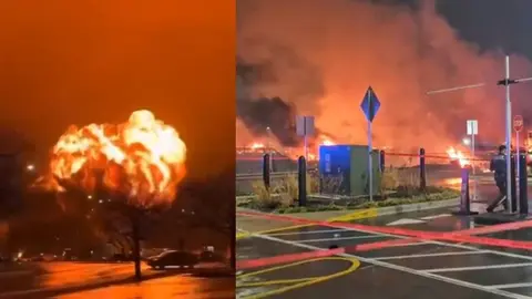 Avioneta se estrella cerca de un centro comercial en Filadelfia, Estados Unidos
