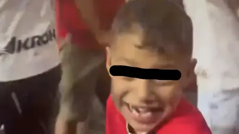 ¡A lo Atlas! Niño festejó con todo el triunfo del Rojinegro