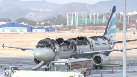 Avión se quema por completo en Corea del Sur: ¿Qué pasó con los pasajeros?