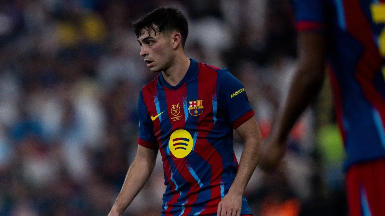 Pedri durante la Final de la Supercopa de España | X: @FCBarcelona_es