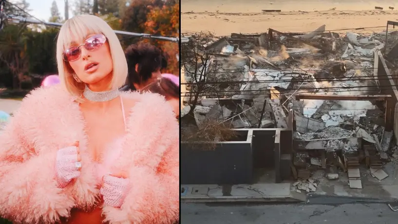 VIDEO: Paris Hilton muestra su casa hecha cenizas por los incendios en California