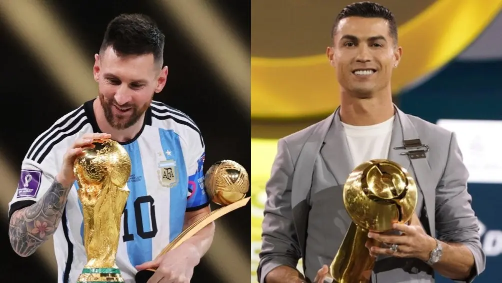 Lionel Messi y Cristiano Ronaldo | X: @Ligue1_ESP / AP