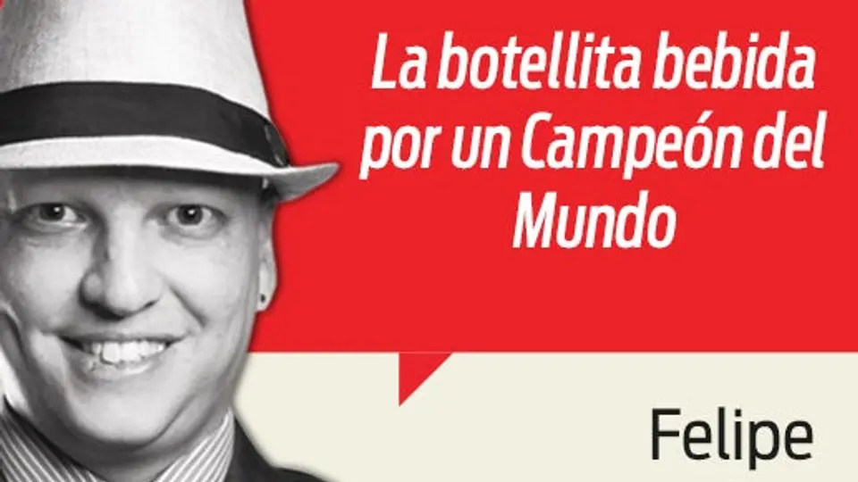 La botellita bebida por un Campeón del Mundo
