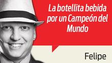 La botellita bebida por un Campeón del Mundo