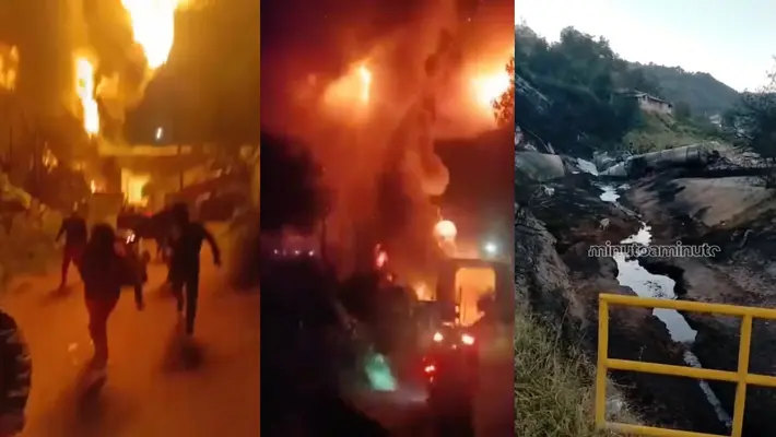 VIDEO: Explota pipa en la autopista México–Tuxpan tras caer de un puente en Hidalgo