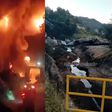 VIDEO: Explota pipa en la autopista México–Tuxpan tras caer de un puente en Hidalgo