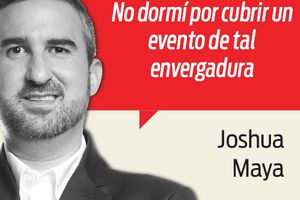 No dormí por cubrir un evento de tal envergadura