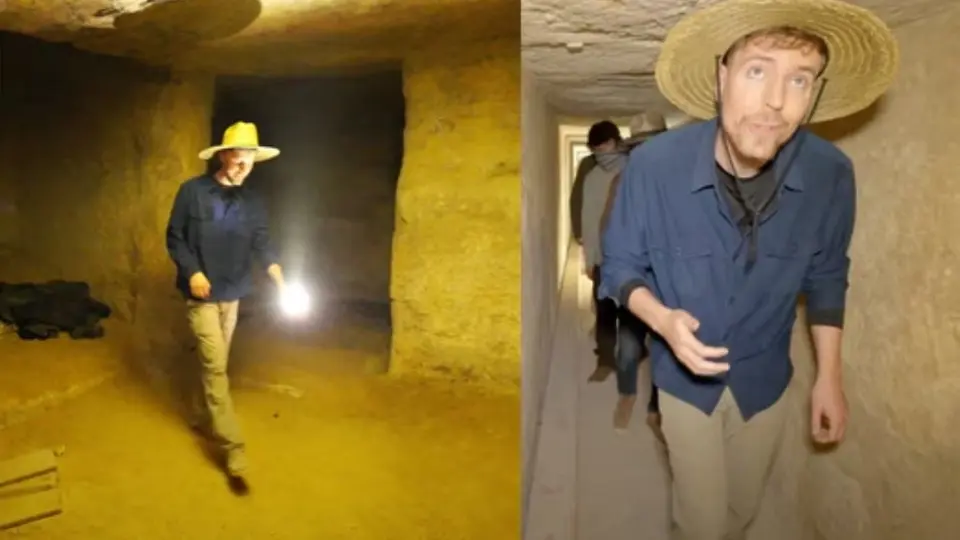 Mr. Beast tuvo acceso a zonas prohibidas de las Pirámides de Egipto ¿Qué vió?