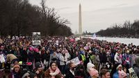 Miles de mujeres marchan en contra de Donald Trump antes de su toma de posesión en Estados Unidos
