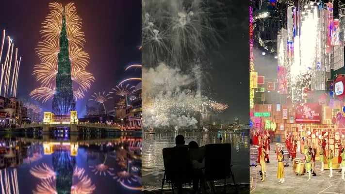 Estos son los primeros países en recibir el año 2025