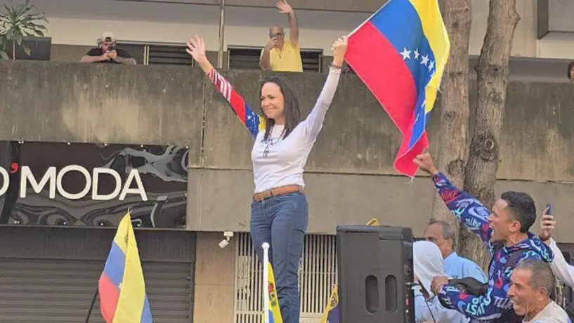 Sucuestran a Corina Machado, opositora al gobierno de Nicolás Maduro; la liberan enseguida