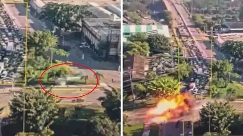 VIDEO: Avioneta cae de emergencia sobre avenida en San Paulo, Brasil