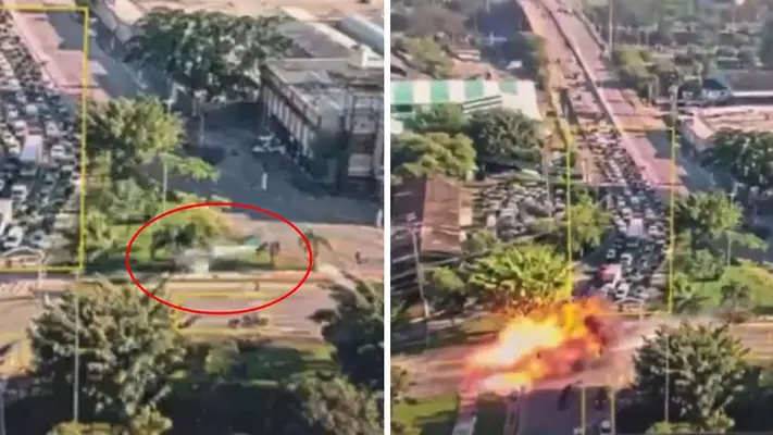 VIDEO: Avioneta cae de emergencia sobre avenida en San Paulo, Brasil